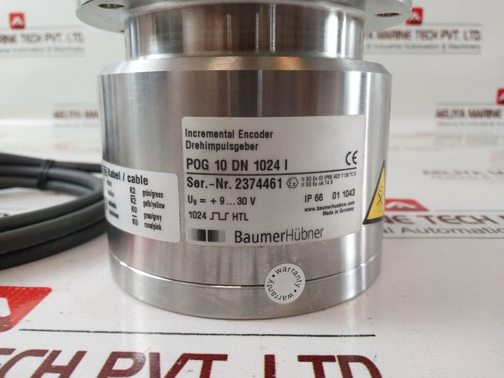 Baumer Hubner Pog 10 Dn 1024 I Incremental Encoder With Connecting Cable