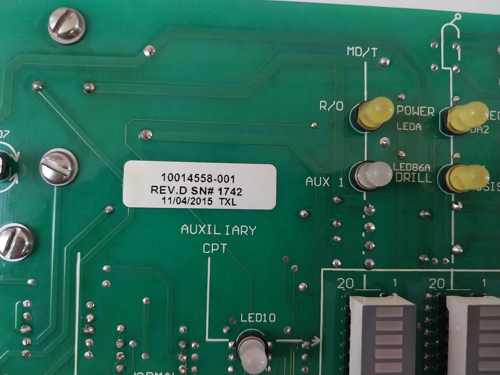 Baylor 55856-2 Auxiliary Board 55856 Rev: D