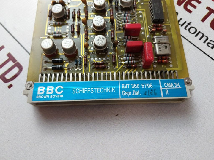 Bbc Gvt 360 5795 Pcb Card Cma 34