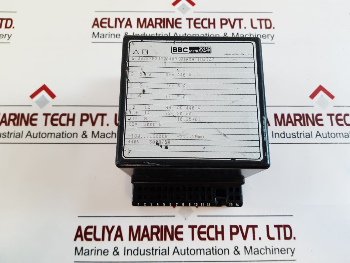 Bbc Meterwatt Gtu0287F2U22E4M9K01A04T1H23Z9 Transducer 440V 30005A