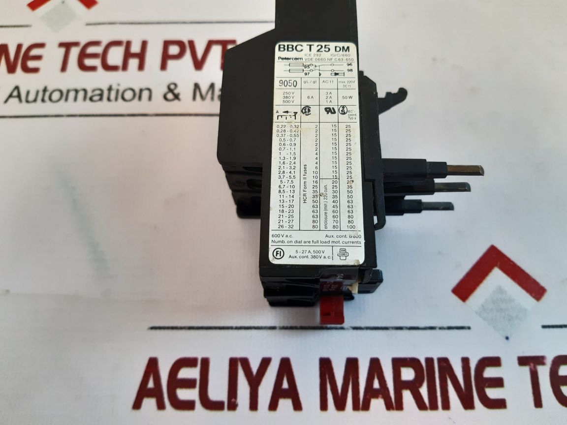 Bbc Petercem T 25 Dm Thermal Overload Relay