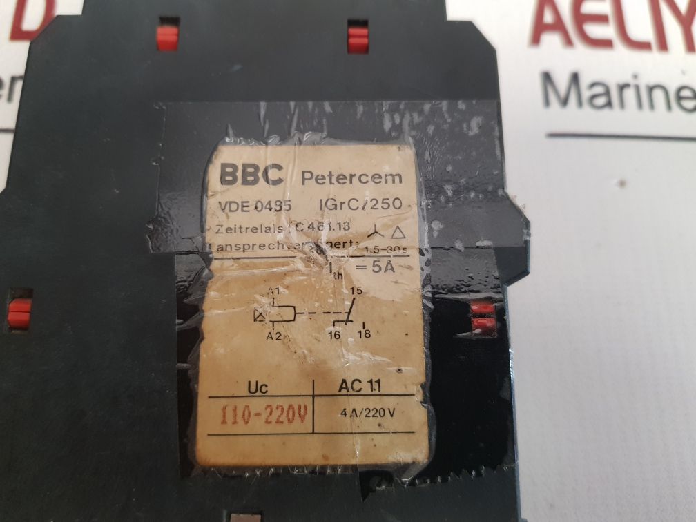 Bbc Petercem Vde 0435 Time Relay C 461.13