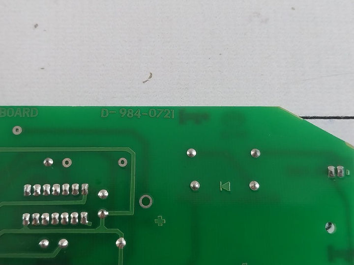 Alstom D-984-0721 Lamp And Meter Board