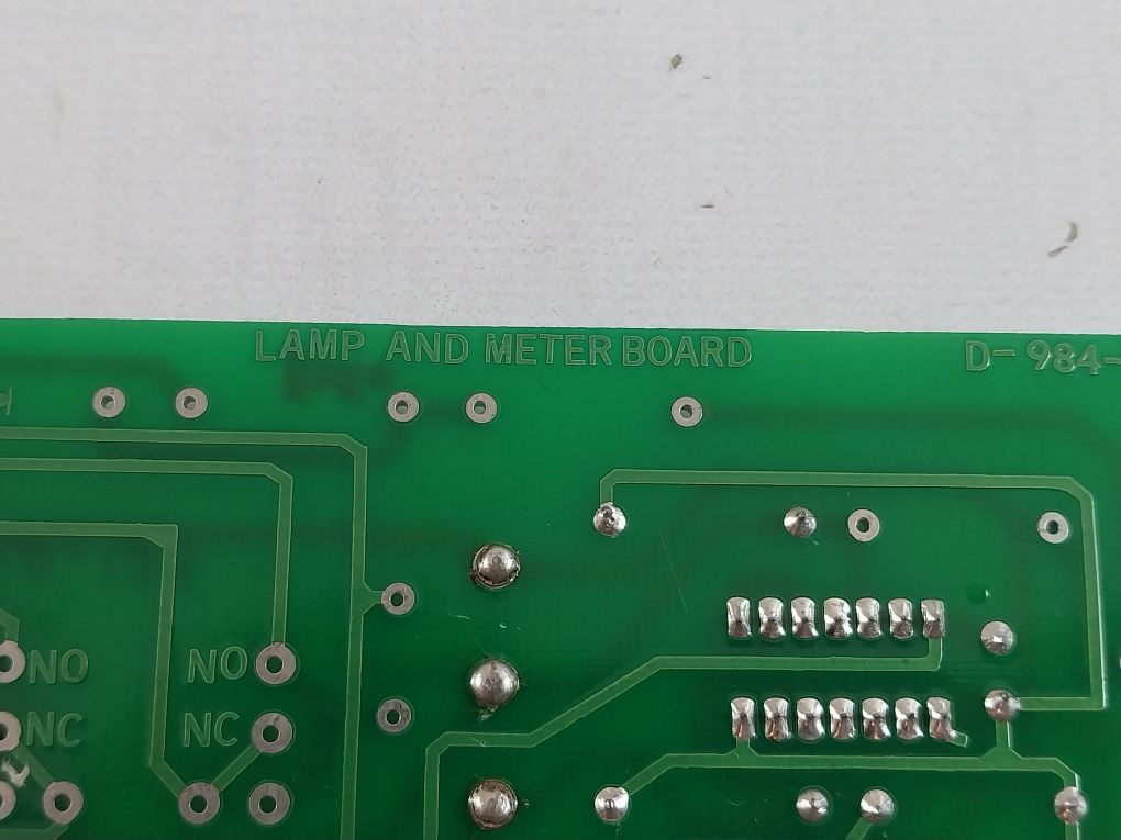 Alstom D-984-0721 Lamp And Meter Board