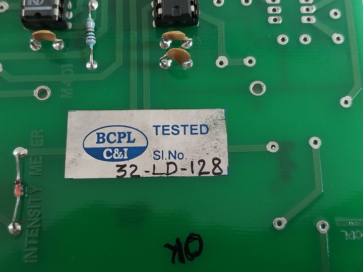 Alstom D-984-0721 Lamp And Meter Board