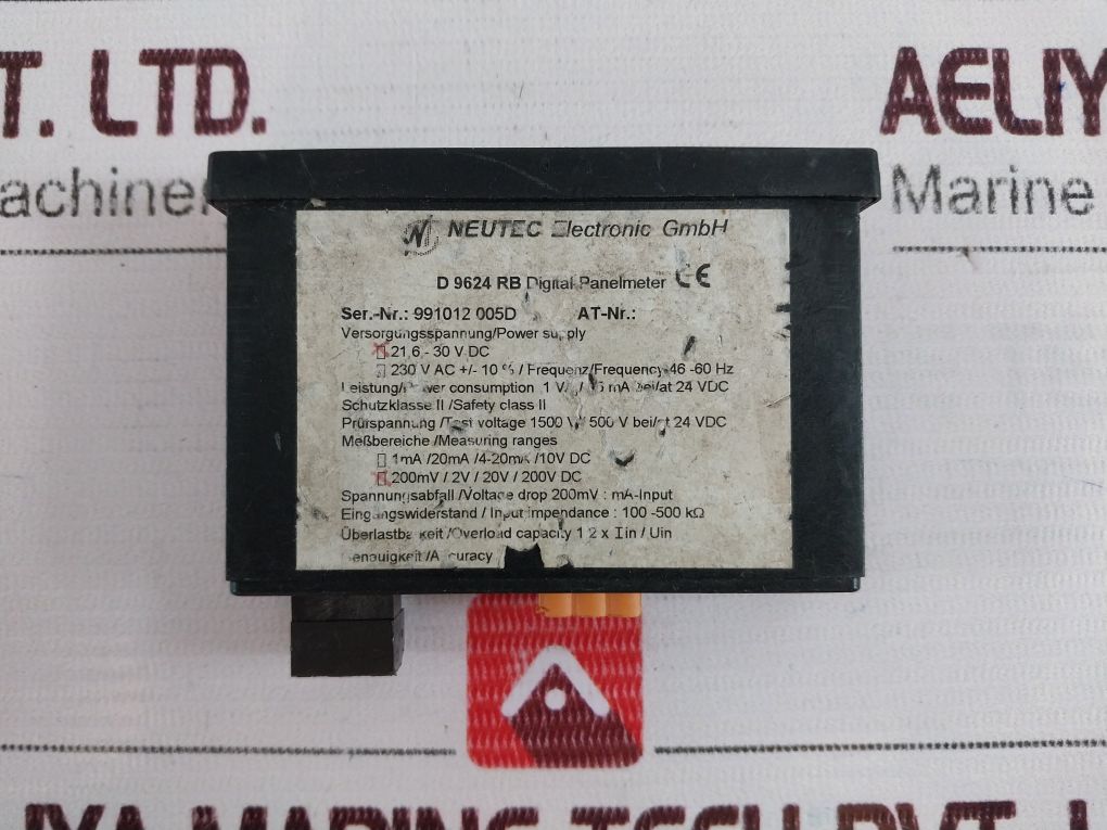 Bdk D 9624 Rb Digital Panelmeter