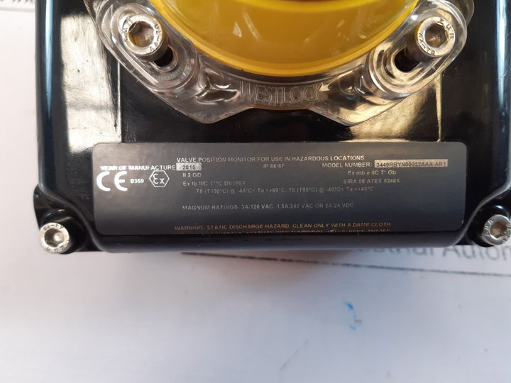 Beacon 3449Rbyn00022Aaa-ar1 Valve Position Monitor
