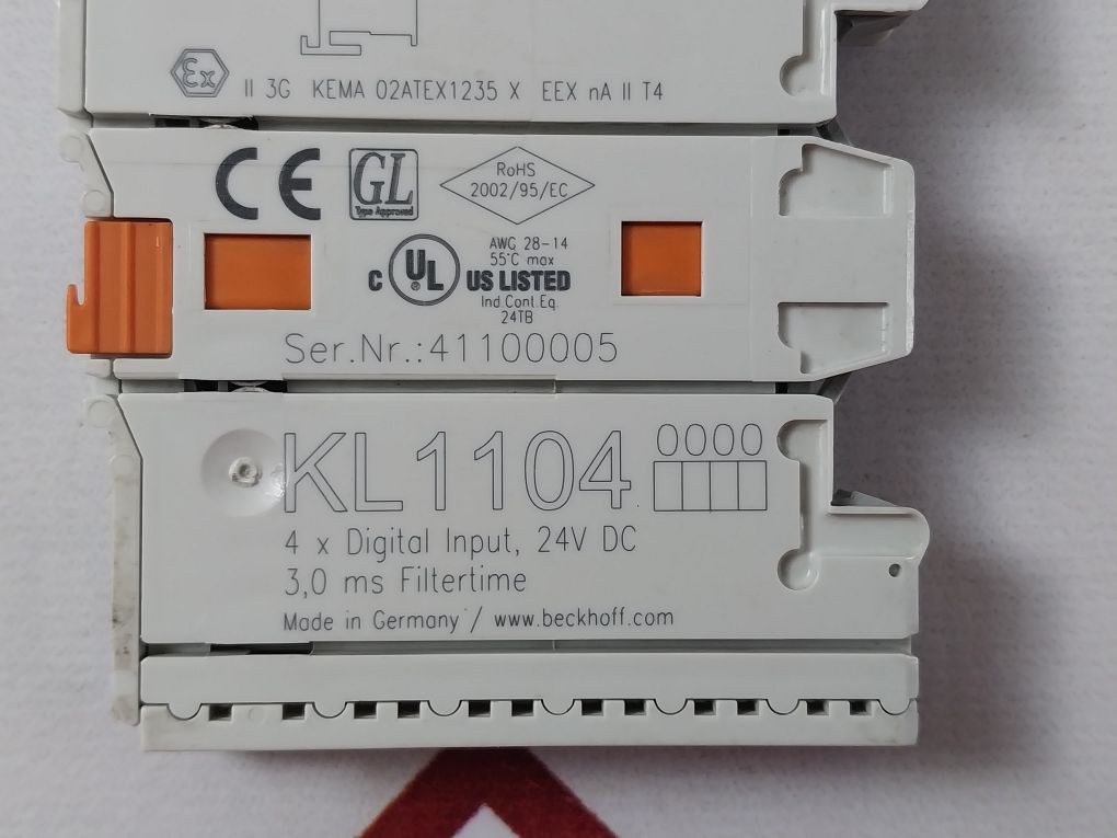 Beckhoff Kl1104 4X Digital Input Module