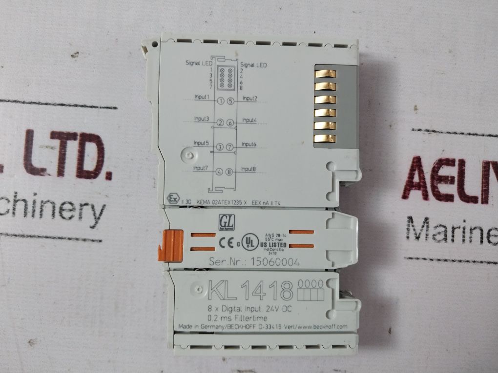 Beckhoff Kl1418 8 X Digital Input Module