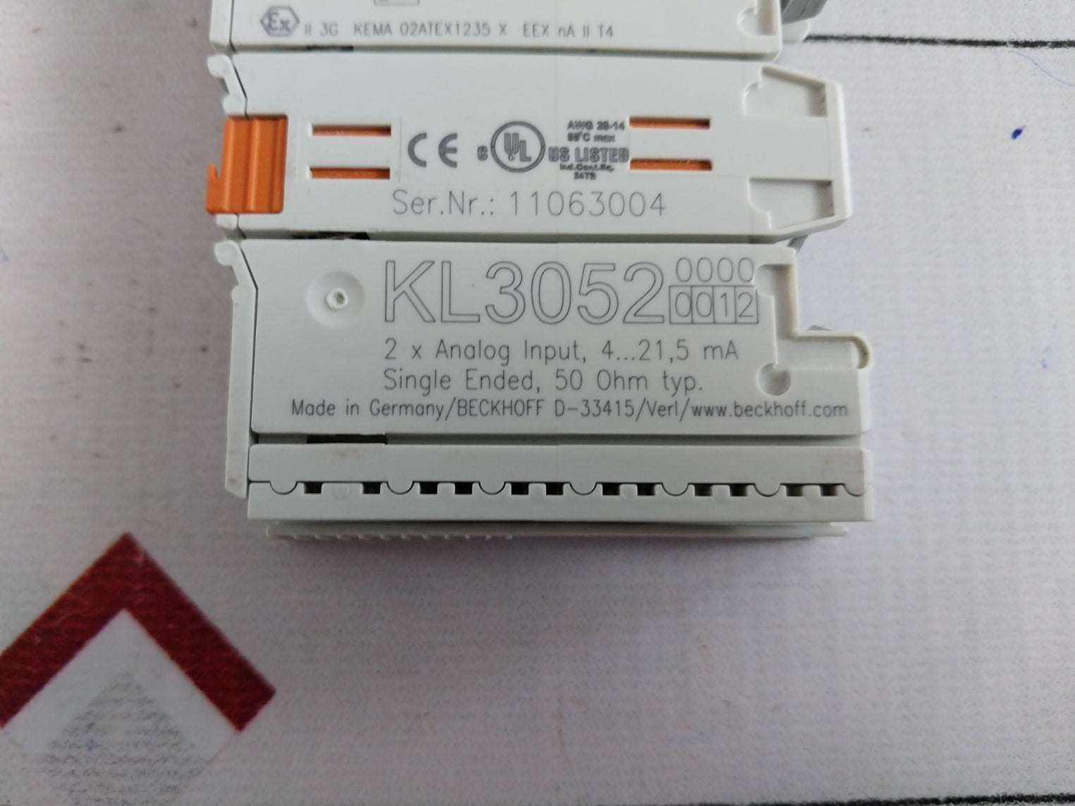 Beckhoff Kl3052 2X Analog Input Module