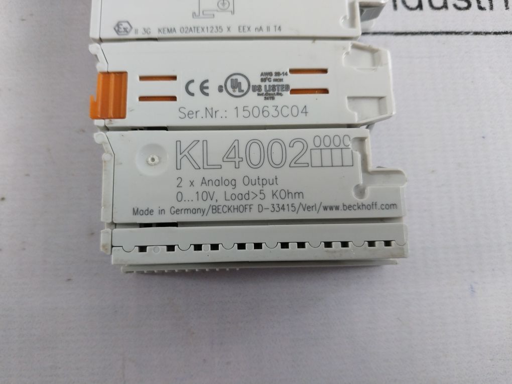 Beckhoff Kl4002 2 X Analog Output Module