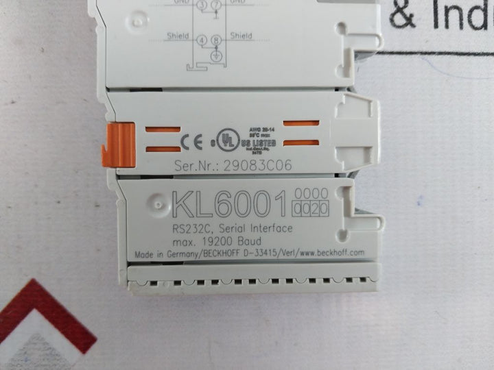 Beckhoff Kl6001 Serial Interface Module