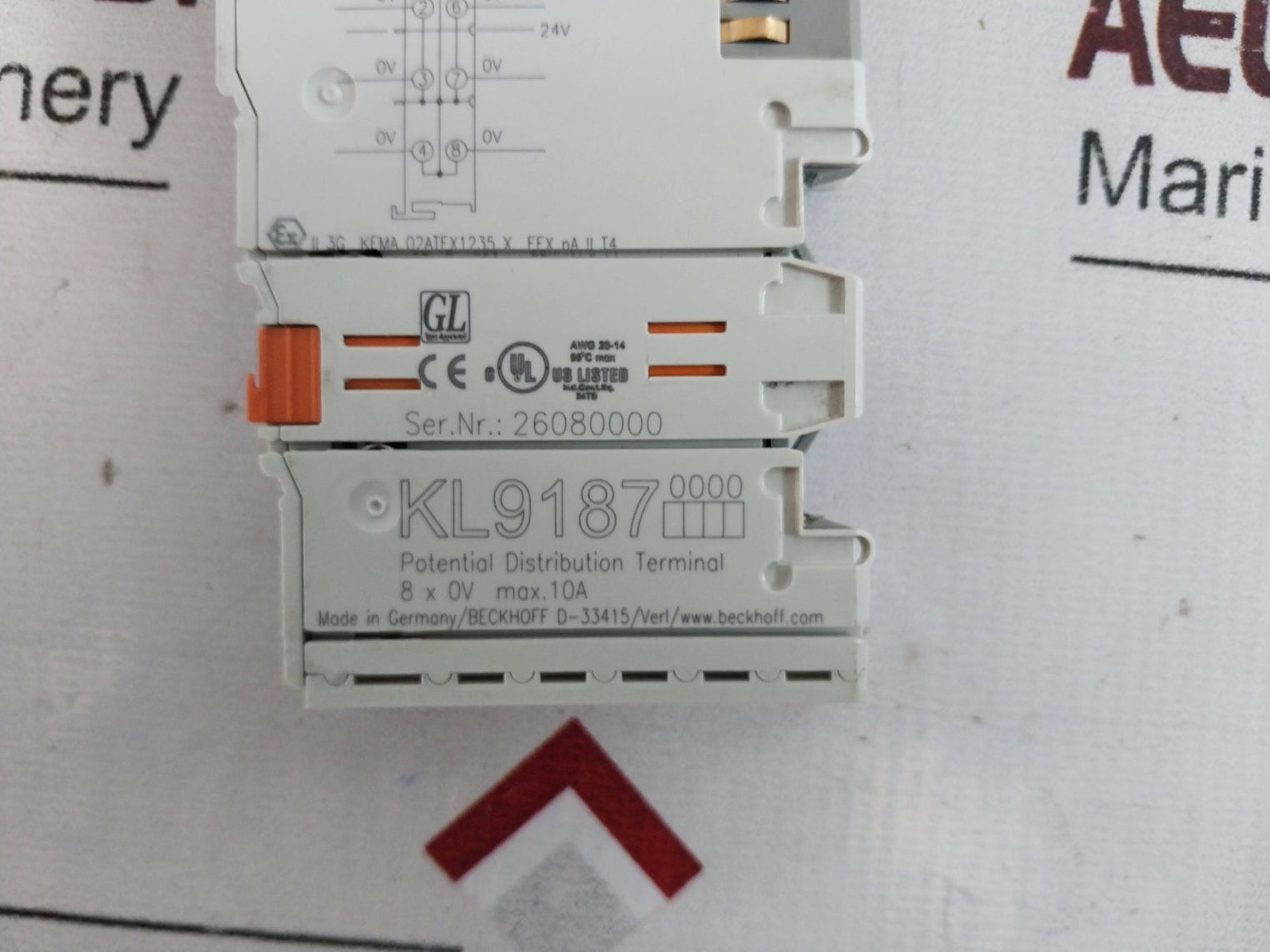 Beckhoff Kl9187 Potential Distribution Terminal Module 57 2349008