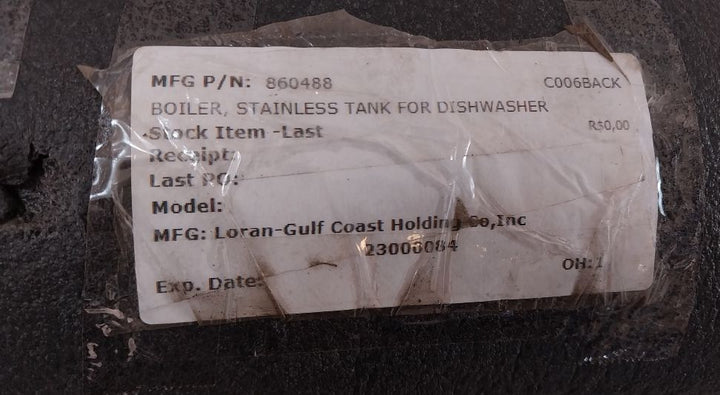 Beha-hedo 860488 Boiler Stainless Tank For Dishwasher C006Back