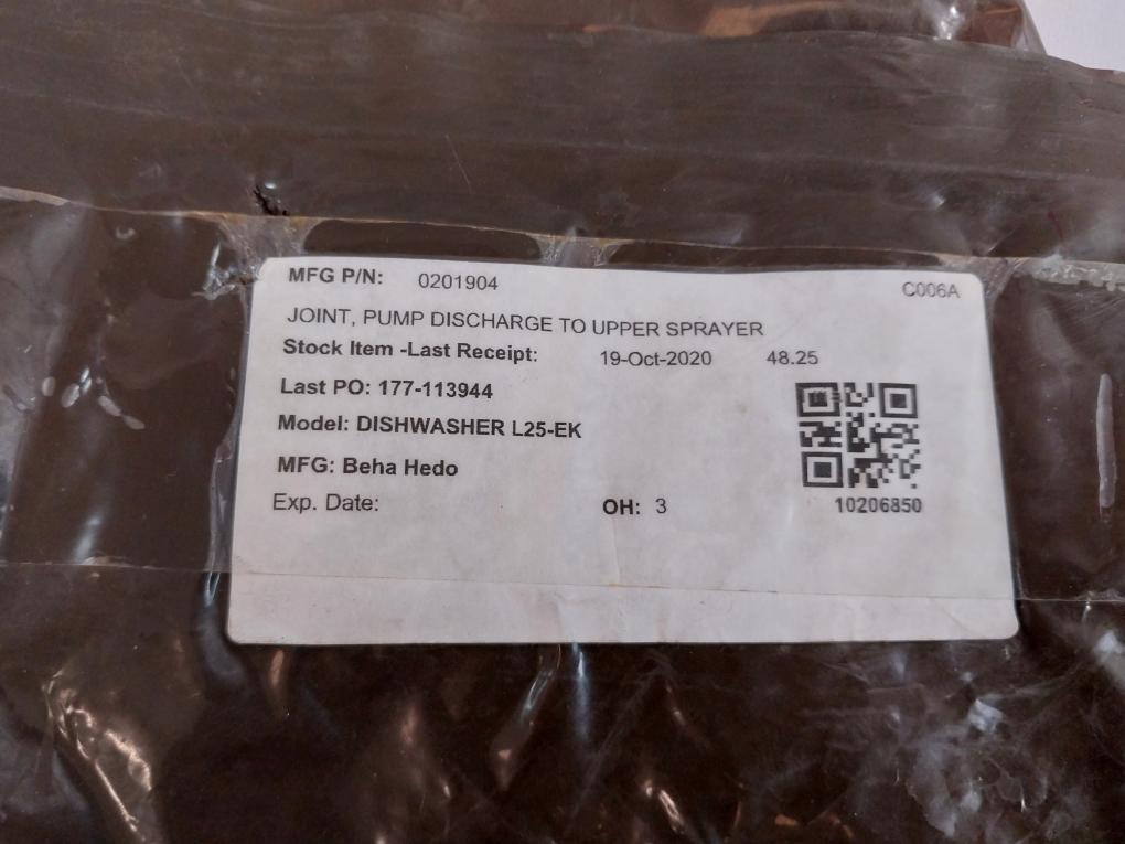 Beha Hedo 0201904 Pump Discharge To Upper Sprayer Joint