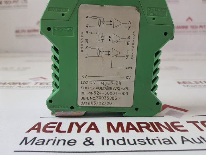 Bei 924-60001-003 Optical-isolator Module Em-dr1-ic-5-tb-7272-24V/V