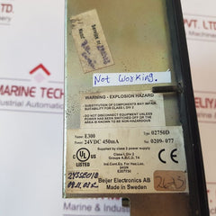 Beijer Electronics 02750D Operator Interface Control Panel E300