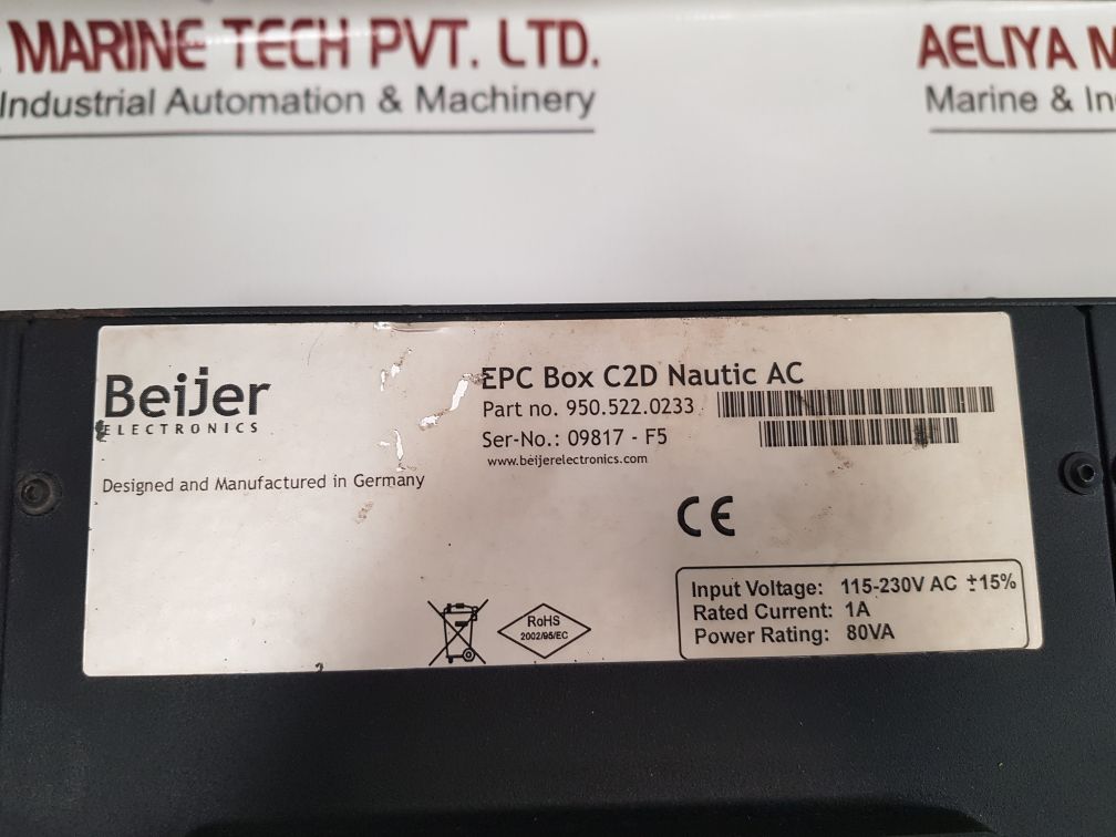 Beijer Electronics 950.522.0233 Epc Box C2D Nautic
