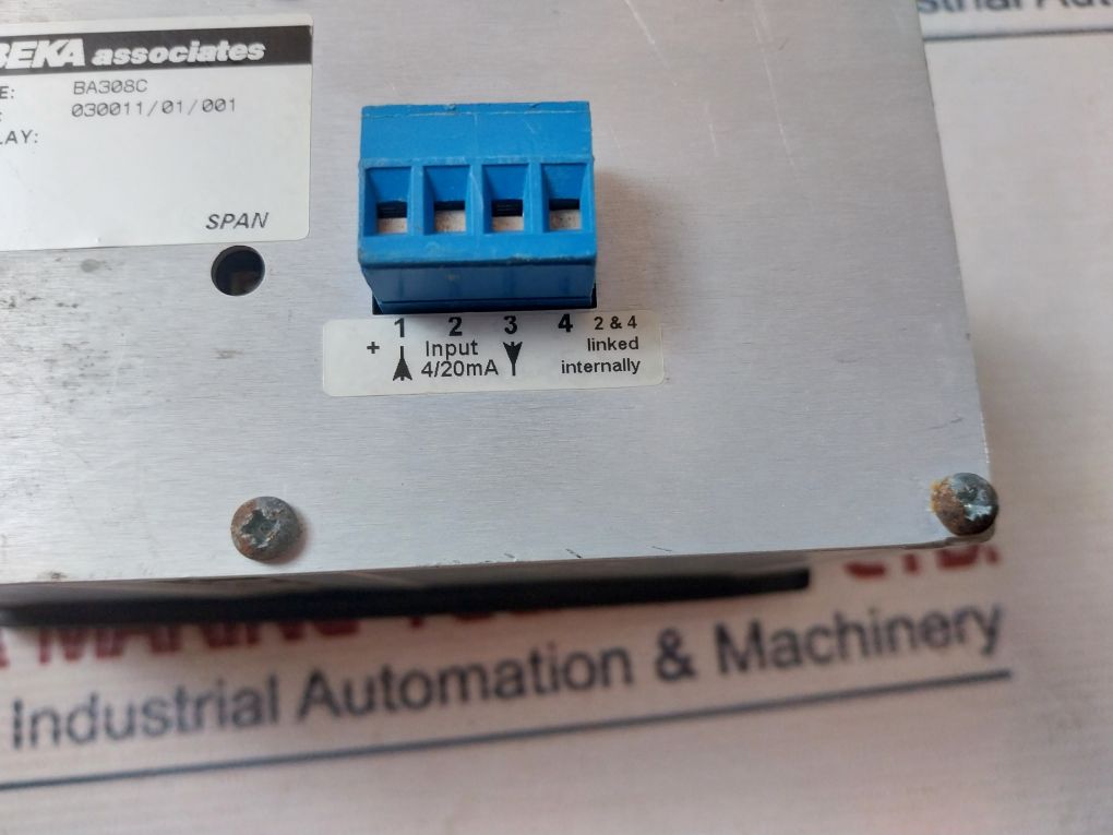 Beka Associates Ba308C 3 1/2 Digit Indicator 4/20Ma