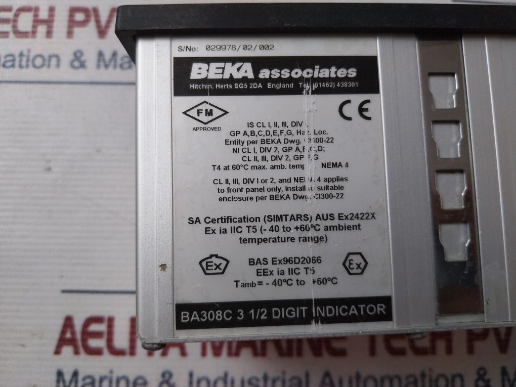 Beka Ba308C 3 1/2 Digit Indicator X 1000