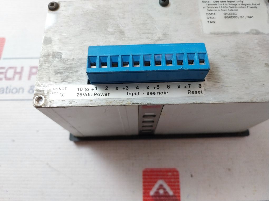 Beka Ba338C Externally Powered Rate Totaliser 28Vdc