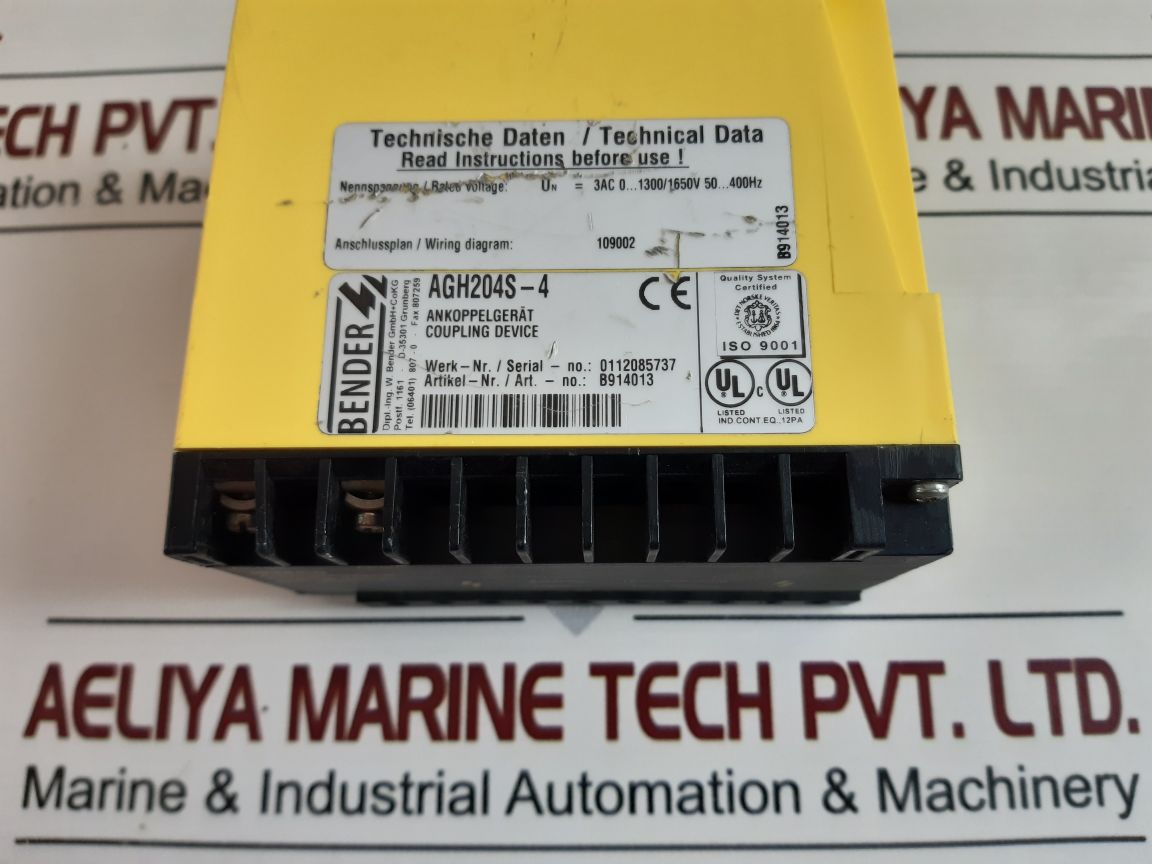 Bender Agh204S-4 Coupling Device B914013
