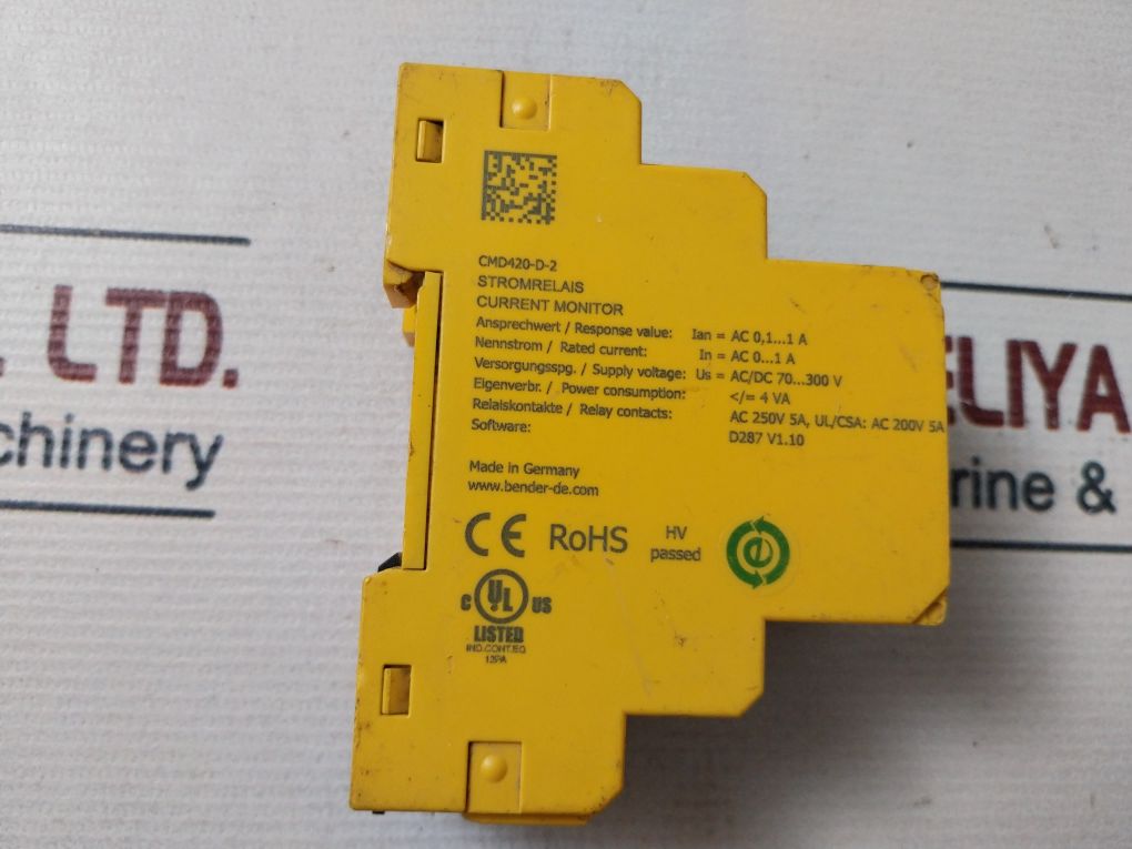 Bender Cmd420-d-2 Current Monitoring Device 300V