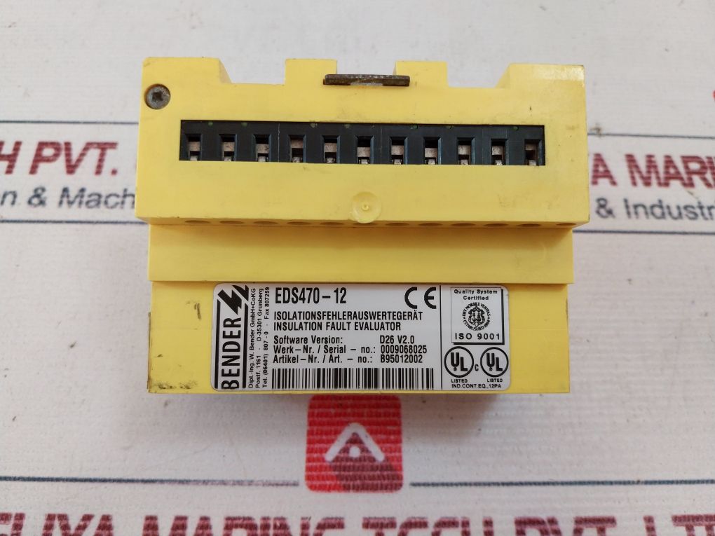 Bender Eds 470-12 Insulation Fault Evaluator B95012002