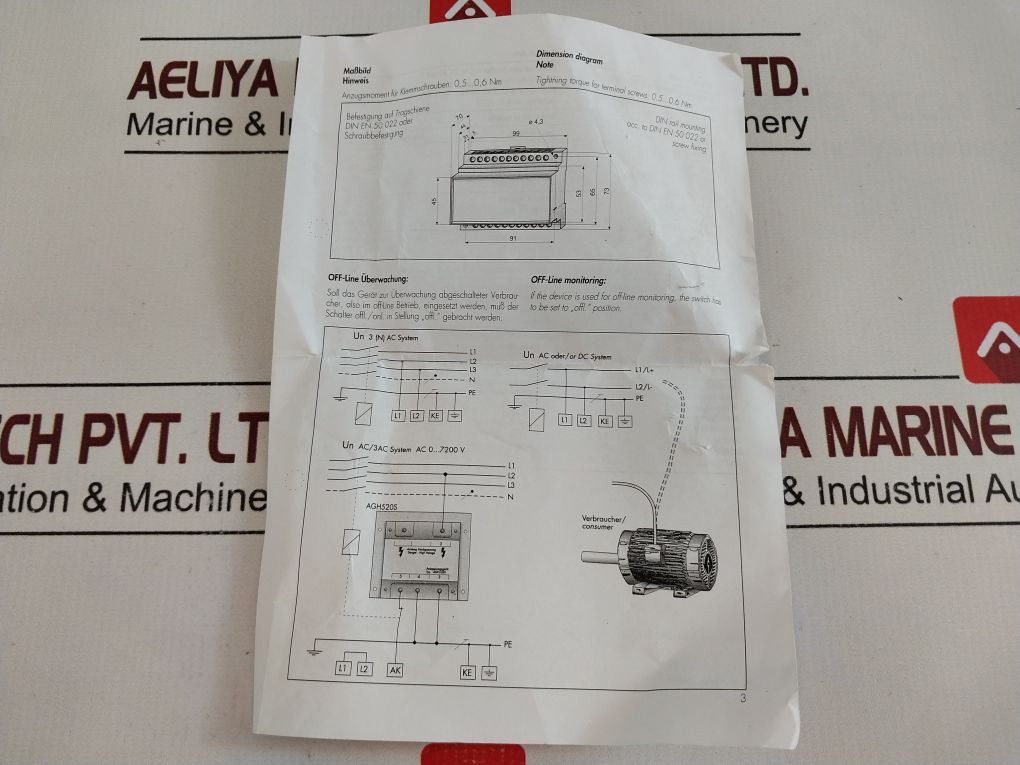 Bender Ir470Ly2-6013 Insulation Monitoring Device
