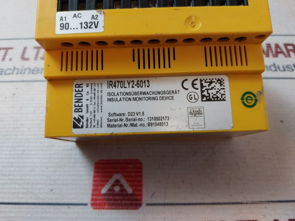 Bender Ir470Ly2-6013 Insulation Monitoring Device 250V