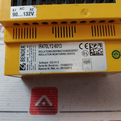 Bender Ir470Ly2-6013 Insulation Monitoring Device 250V
