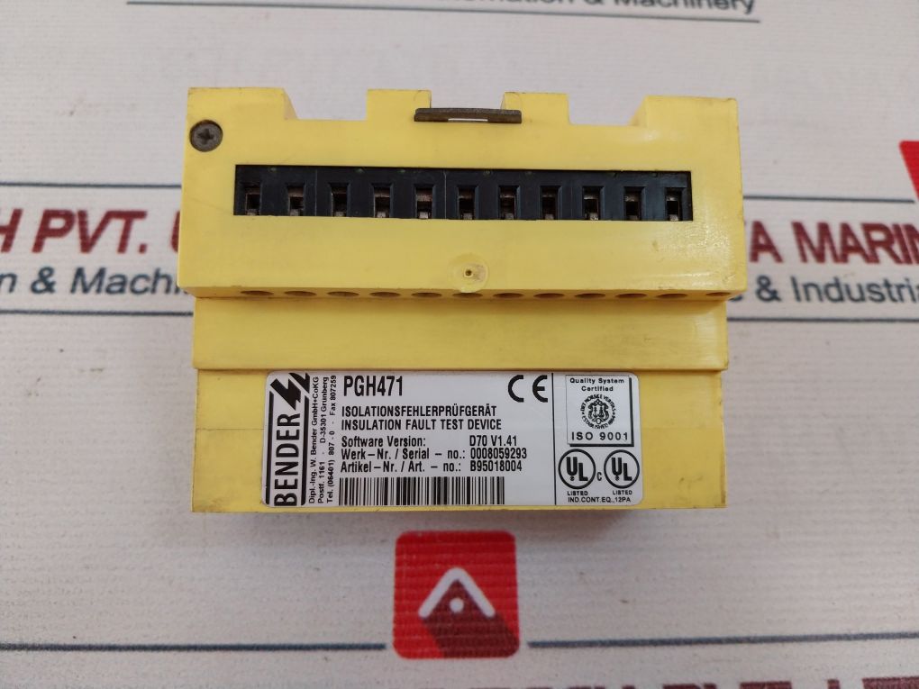 Bender Pgh471 Insulation Fault Test Device