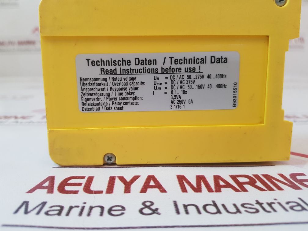 Bender Sua145 Voltage Relay B93015510