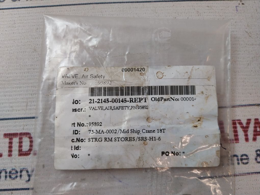 Bendix 205105 Safety Valve 150 Psi