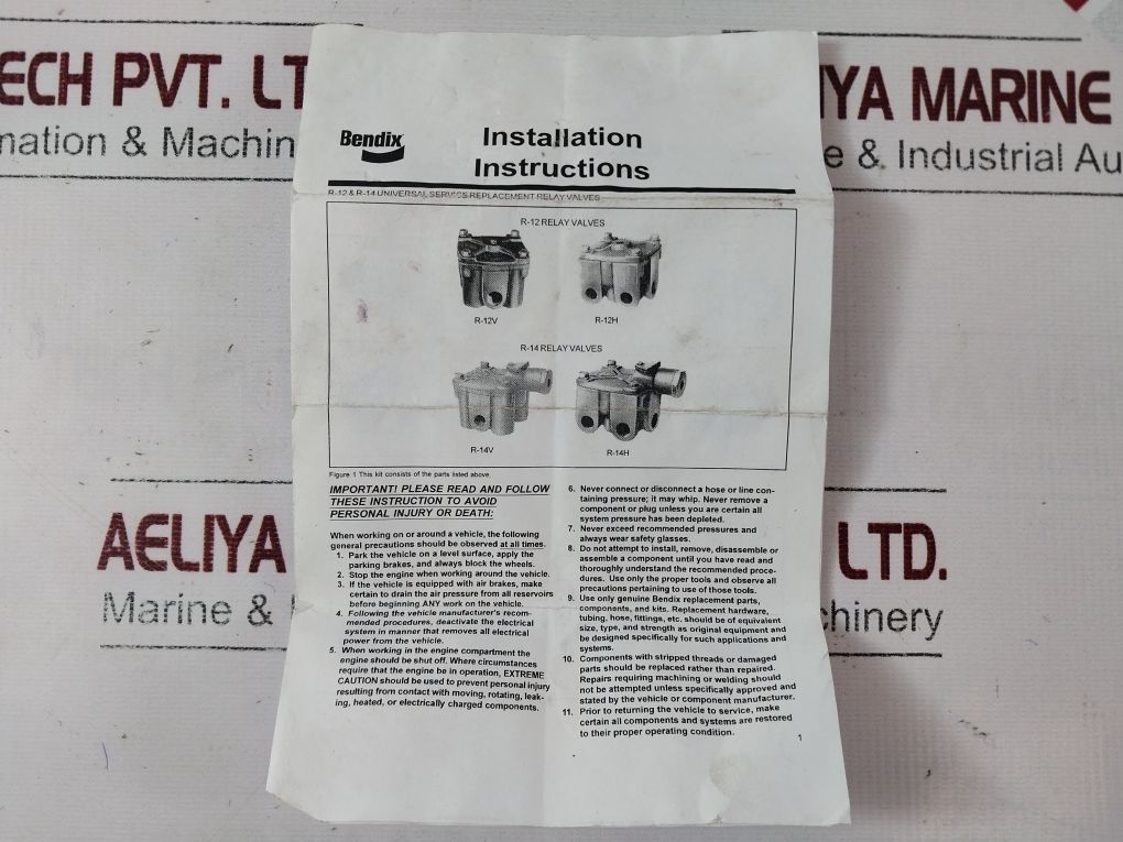 Bendix T-294866-d 2 Way Relay Valve