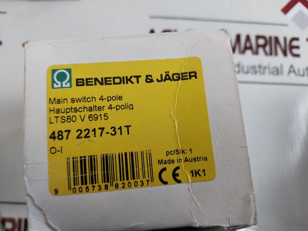 Benedikt & Jager 487 2217-31T Main Switch 4-pole