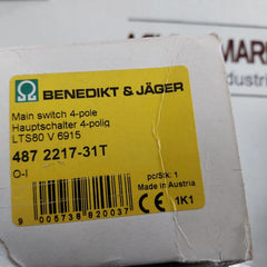 Benedikt & Jager 487 2217-31T Main Switch 4-pole