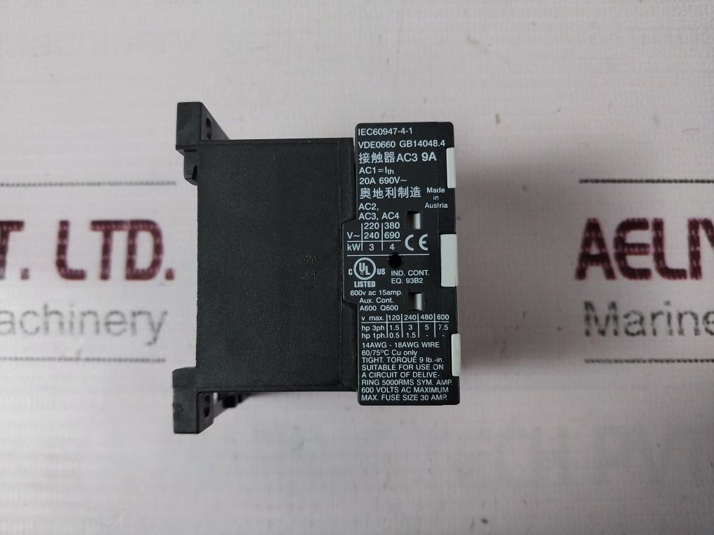 Benedikt & Jager K1-09D01 Contactor