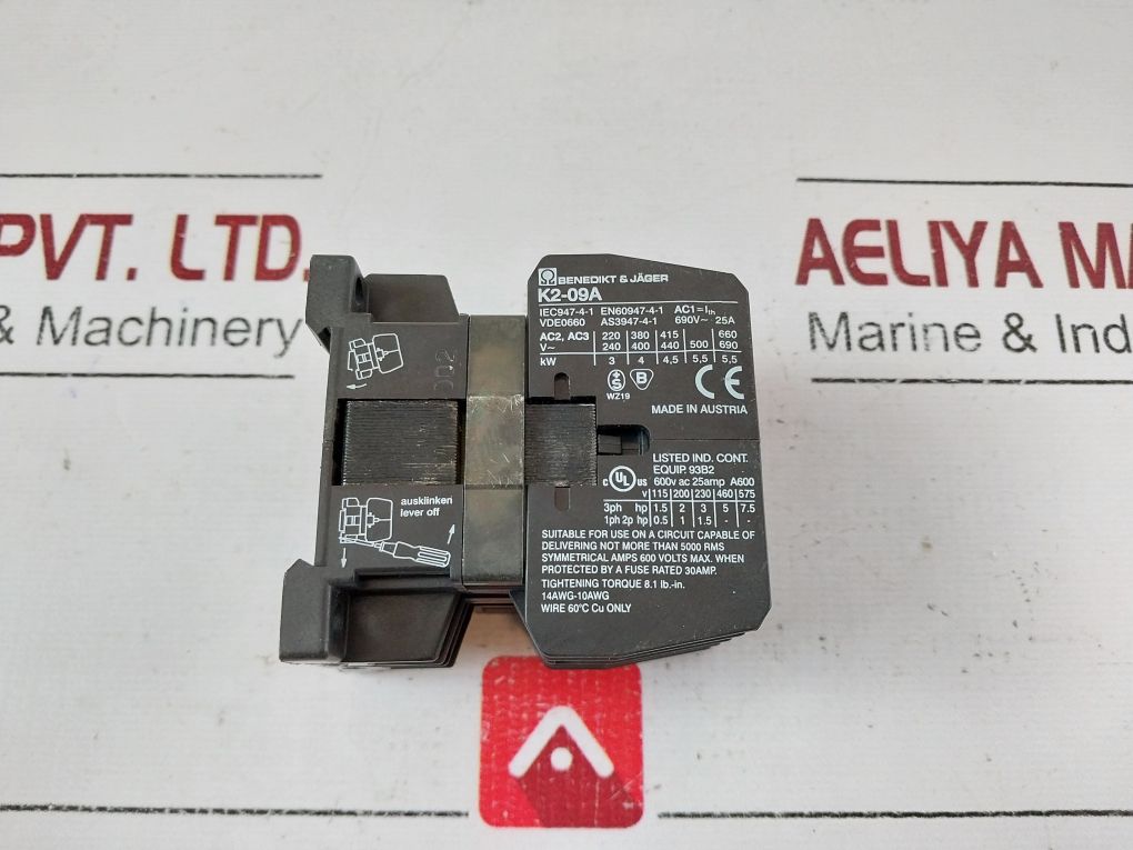 Benedikt & Jager K2-09A01 Contactor