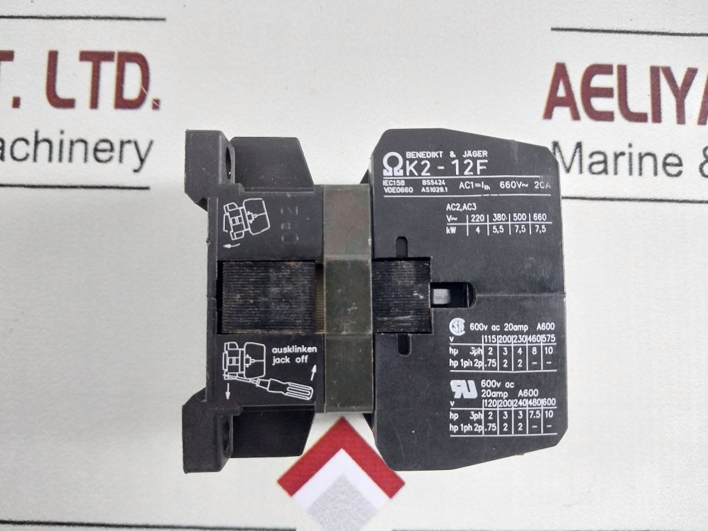 Benedikt & Jager K2-12F01Contactor Relay