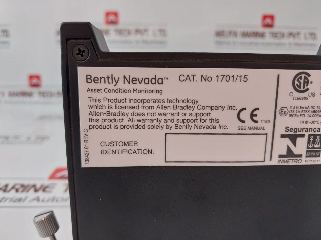 Bently Nevada Field Monitor 1701/15 Proximitor Input Monitor