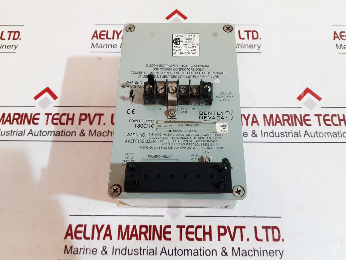 Bently Nevada 1800/10 Power Supply