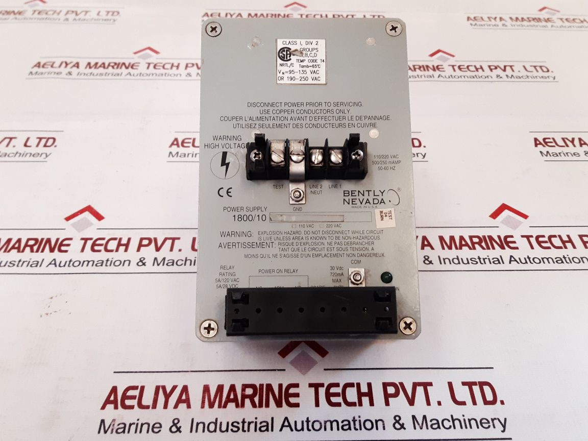 Bently Nevada 180010 Power Supply