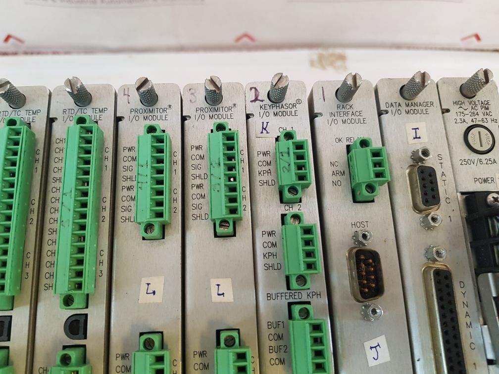 Bently Nevada 3500/20/25/40M/60/32/92 Rack