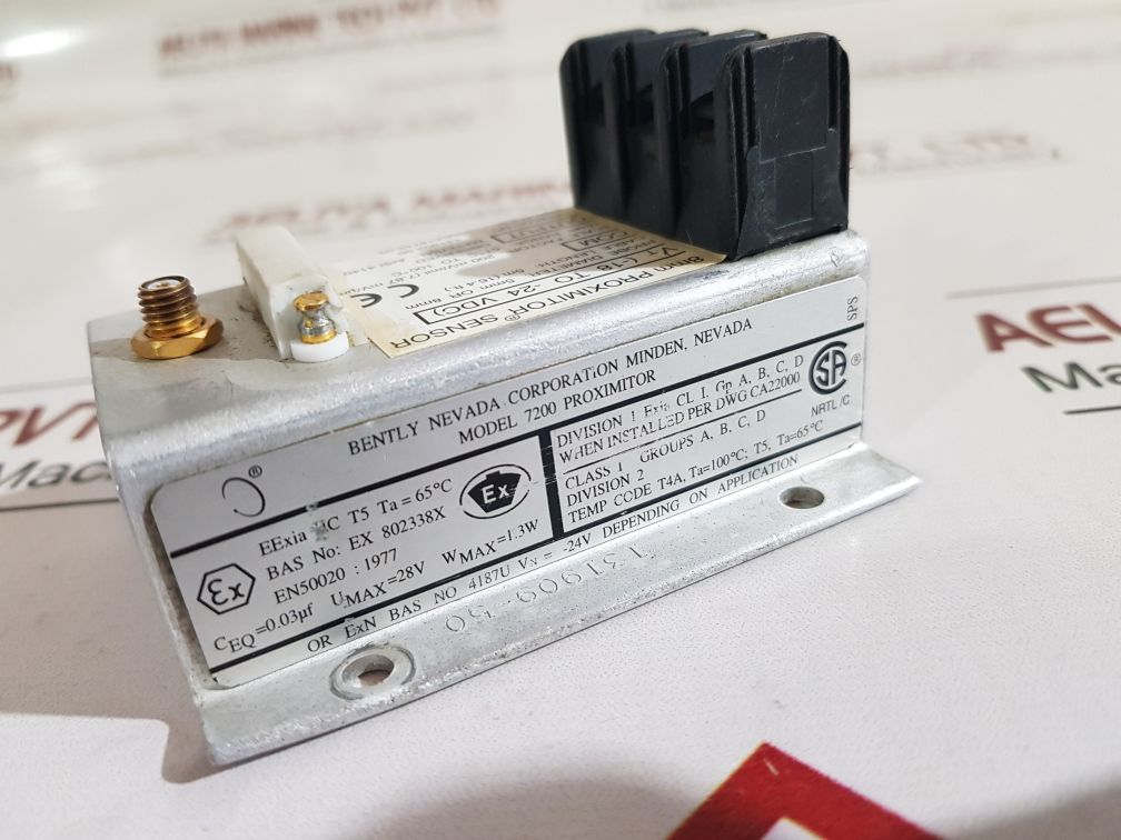Bently Nevada 7200 Series Proximitor Sensor Vt (-18 To -24 Vdc) 131909-50