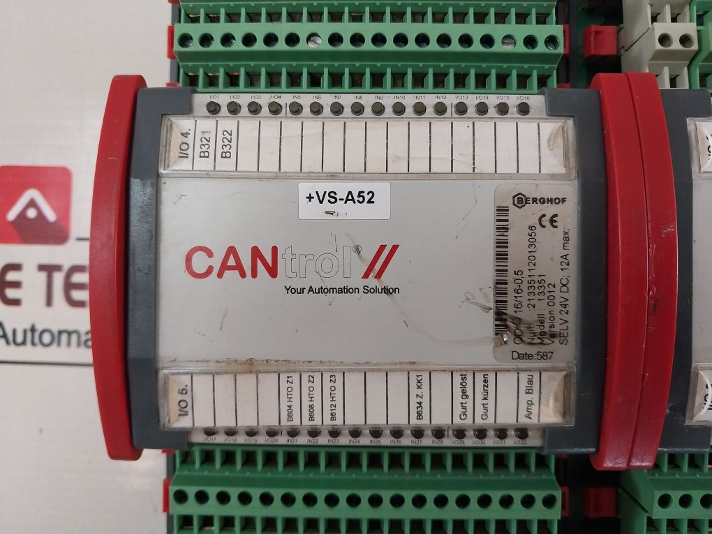 Berghof Cantrol Qdio 16/16-0,5 Digital I/O Module Version: 0012
