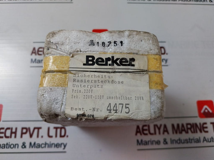 Berker 4475 Flush-mounted Safety Shaving Socket 220V 20 Va