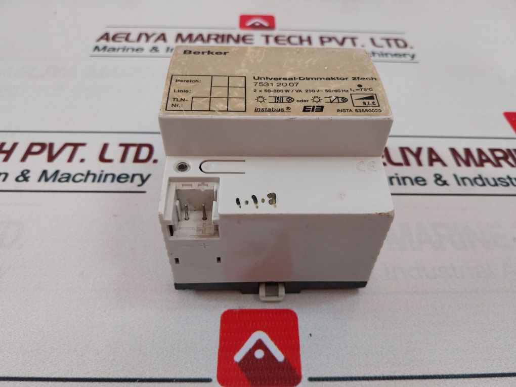 Berker 7531 20 07 Universal Dimming Actuator 2 Fold 230V 50/60Hz