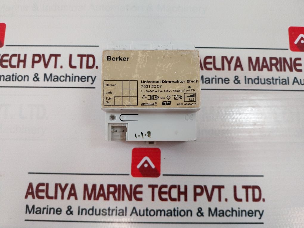 Berker 7531 20 07 Universal Dimming Actuator 2 Fold 230V 50/60Hz
