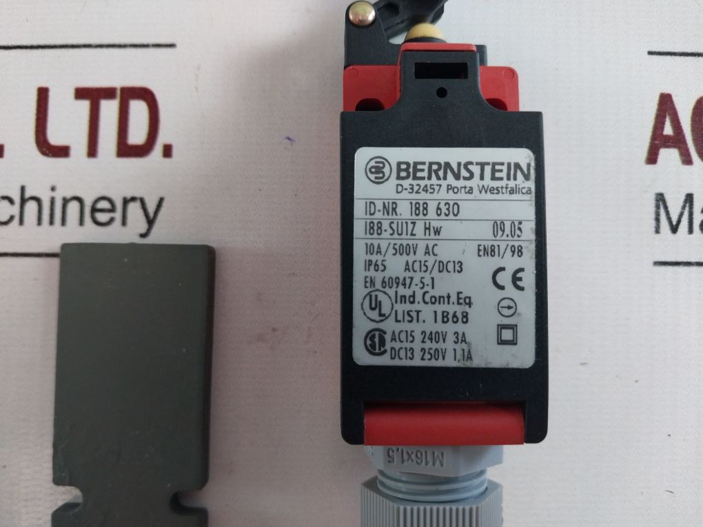 Bernstein 188 630 Safety Limit Switch 188-su1Z Hw